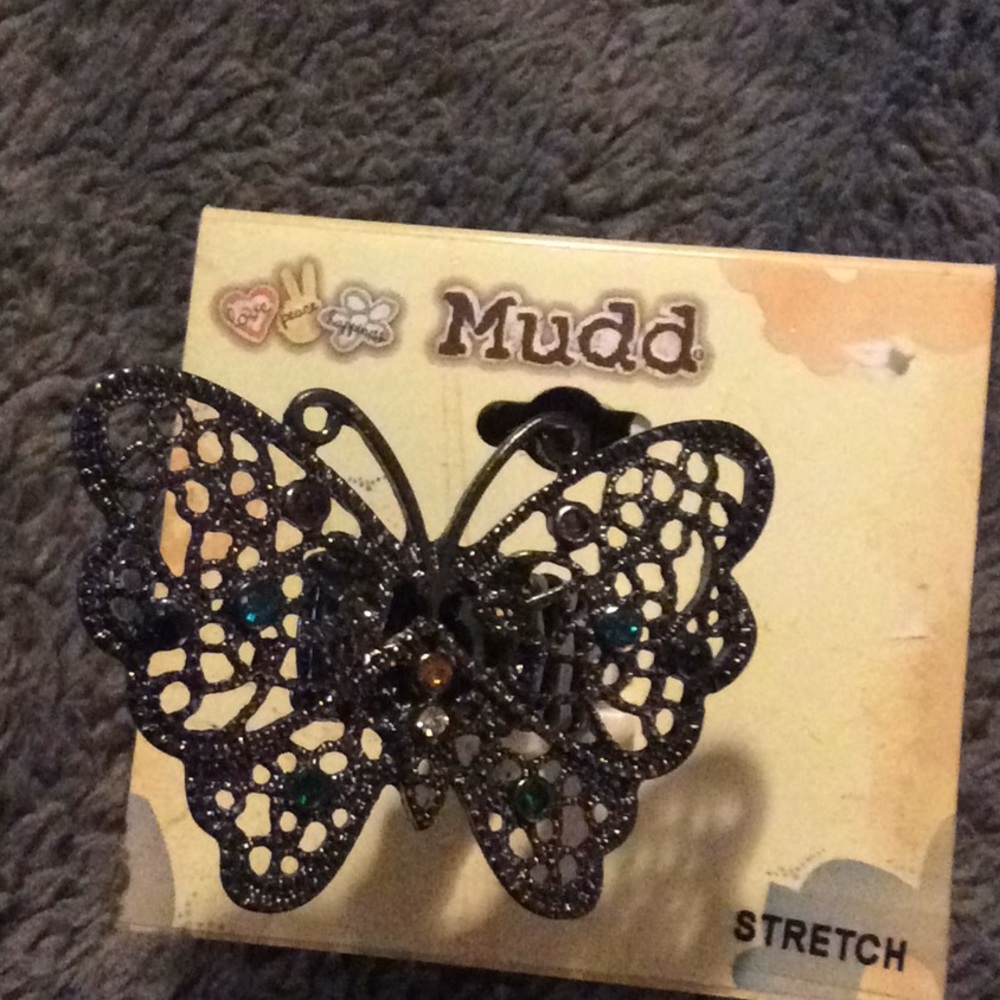 Stretchy butterfly ring. New with tags